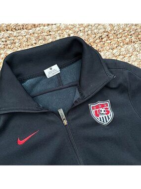 Nike Team USA Soccer Jacket Womens Medium World Cup Full Zip Y2K Embroidered